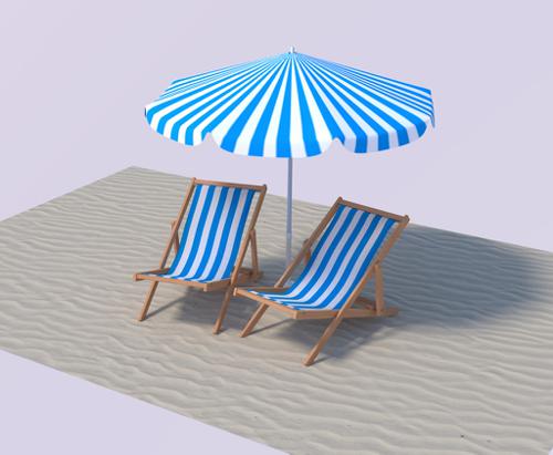 Beach Chairs Set preview image